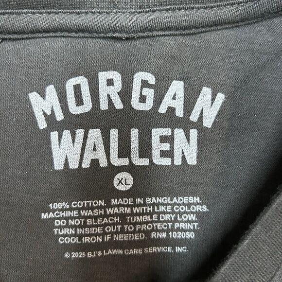 2025 Exclusive Morgan Wallen I’m The Problem Short Sleeve Black T-Shirt - Picture 5 of 11